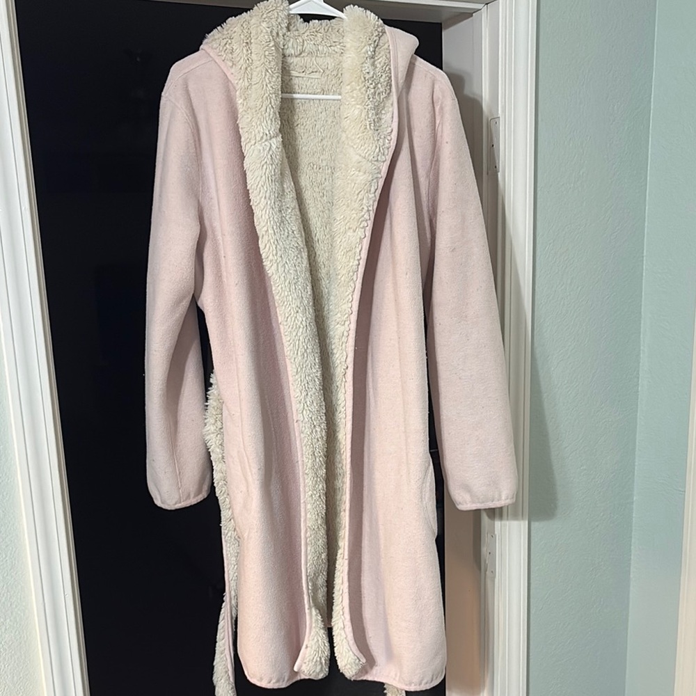 Pink Cozy Sherpa Lined Ugg Bathrobe